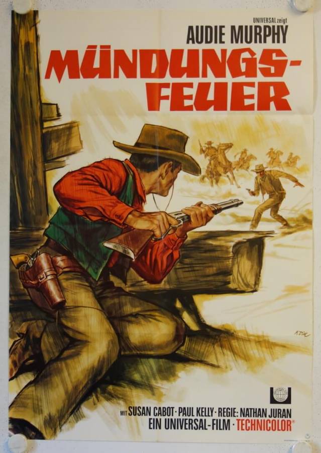 Mündungsfeuer originales deutsches Filmplakat (R60s)